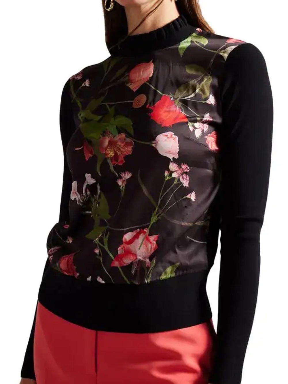 TED BAKER LONDON
Frasiee Floral Mixed Media Sweater